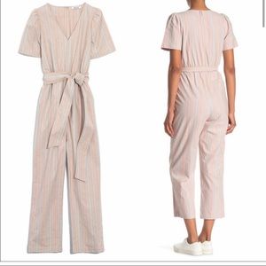 Madewell Puff Sleeve Taper Jumpsuit